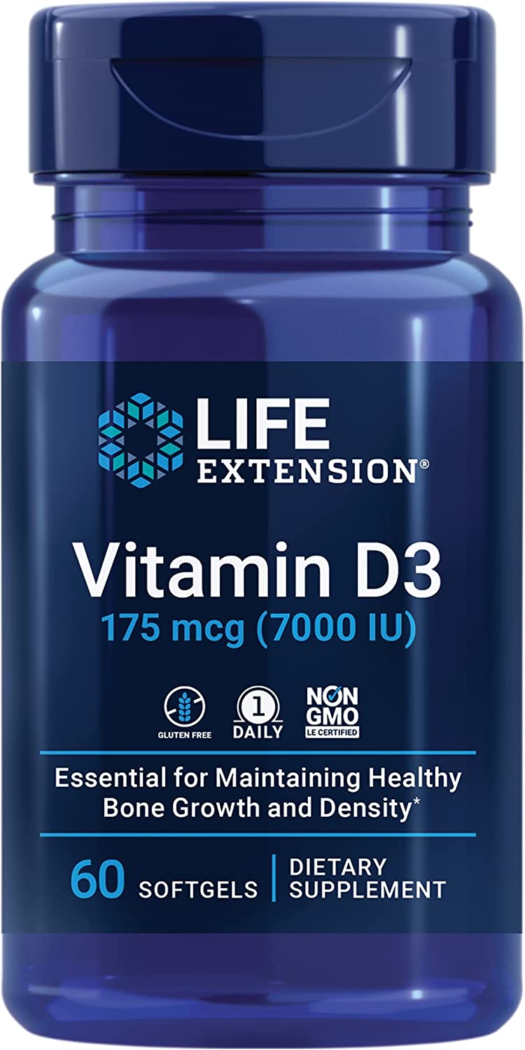 LIFE Extension Vitamin D3 7000 IU 60 sgels