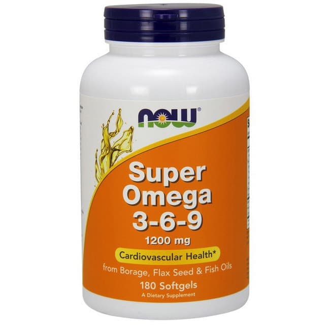 NOW Super Omega 3-6-9 1200 mg 180 sof
