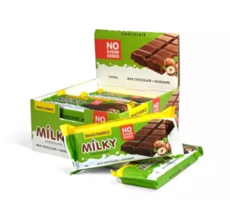 Bombbar SNAQ FABRIQ Молочный Шоколад с Шоколадно-Ореховой Пастой 55g