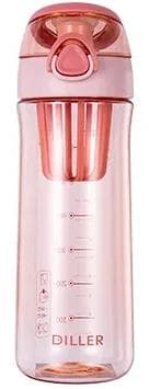 Бутылка для воды Diller D38-550 ml (Розовый)