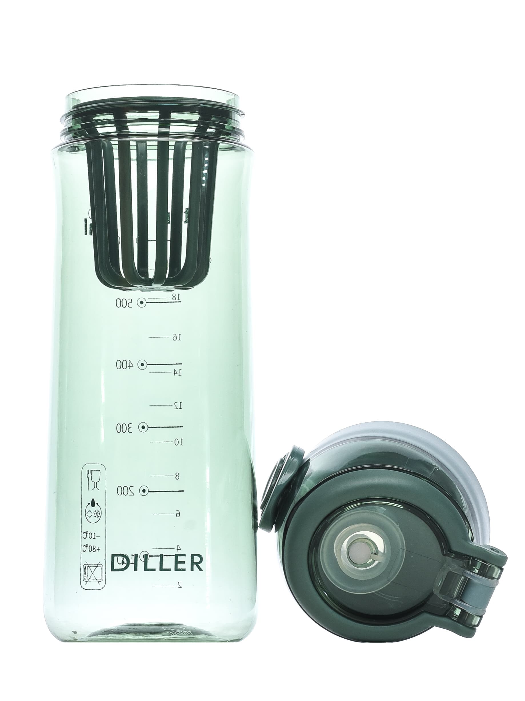 Бутылка для воды Diller D38-700 ml (Зеленый) фото