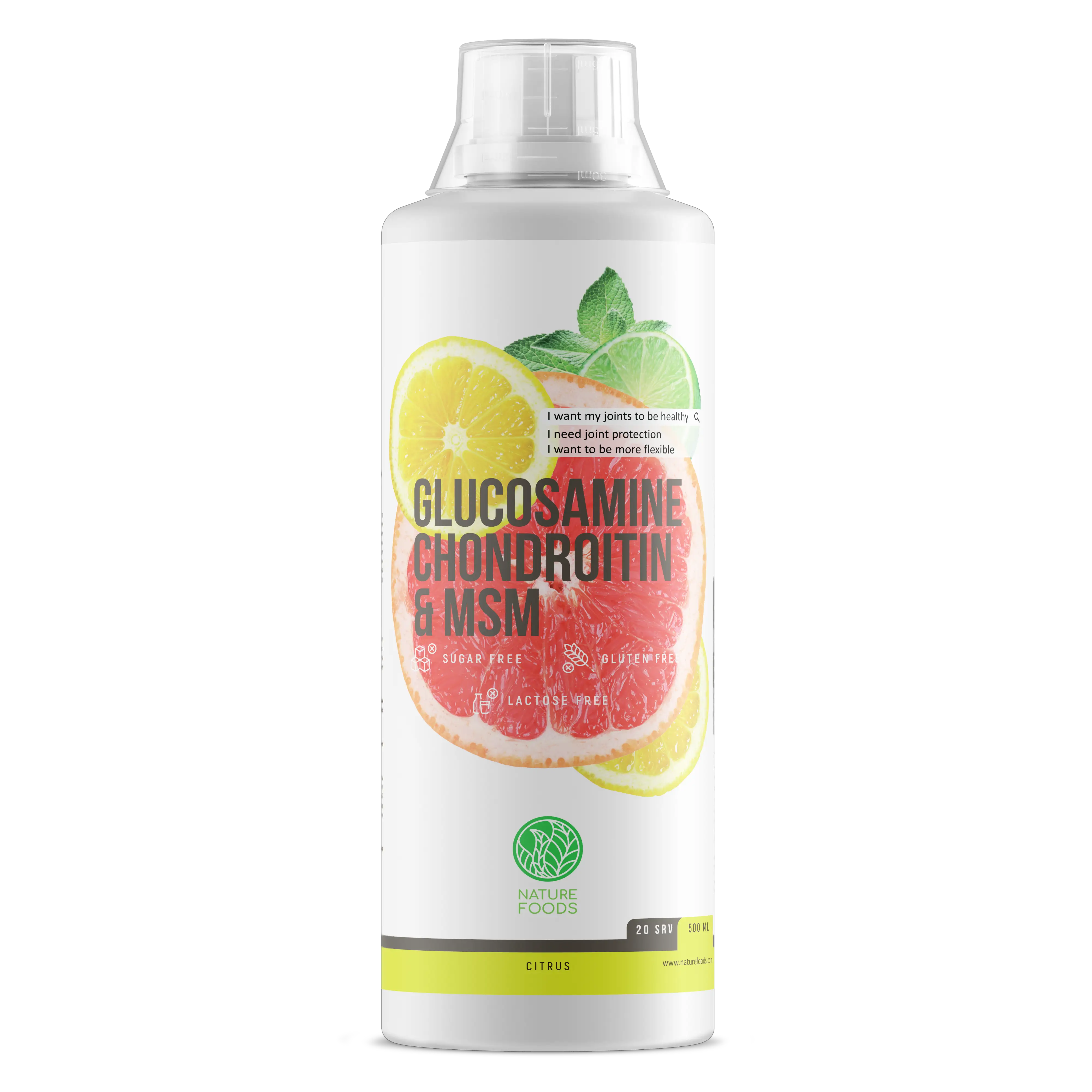 Nature Foods Glucosamine+Chondroitine+MSM Concentrate 500 ml фото