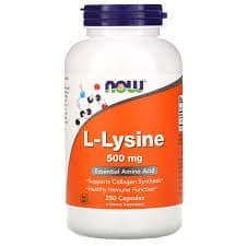 NOW L-Lysine 500mg 120 caps фото