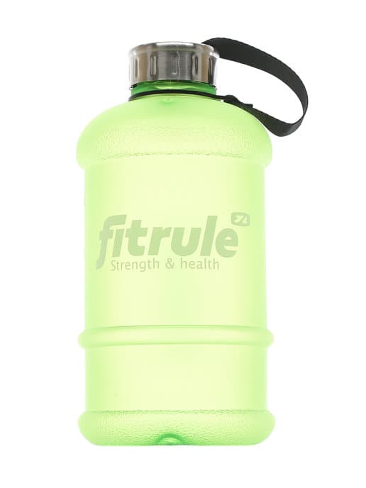 FitRule Бутыль прорезиненная металлическая крышка 1,3L (Зеленая)