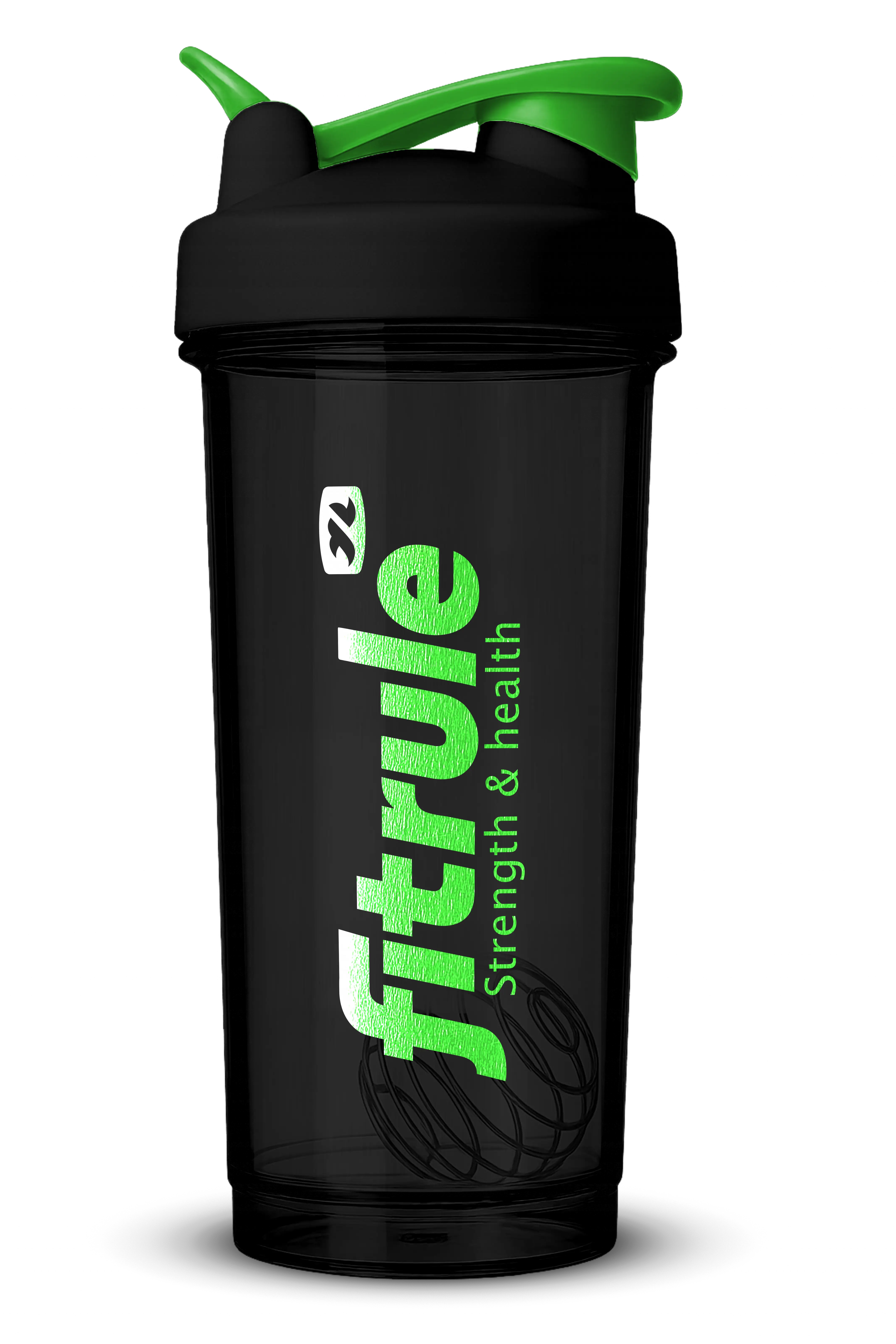 Шейкер 600ml NEW (FitRule Green - Clear PC)