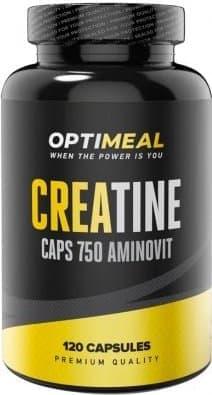 OptiMeal Creatine Monohydrate 750mg 120 caps фото