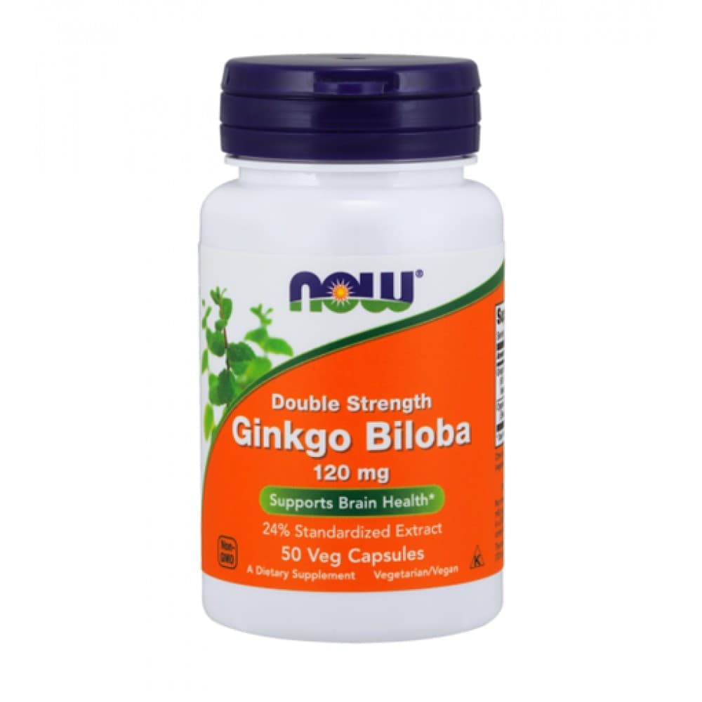 NOW Ginkgo Biloba 120 mg 50 vcaps фото