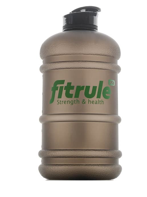 FitRule Бутыль прорезиненная крышка щелчок 2,2L (Черная)