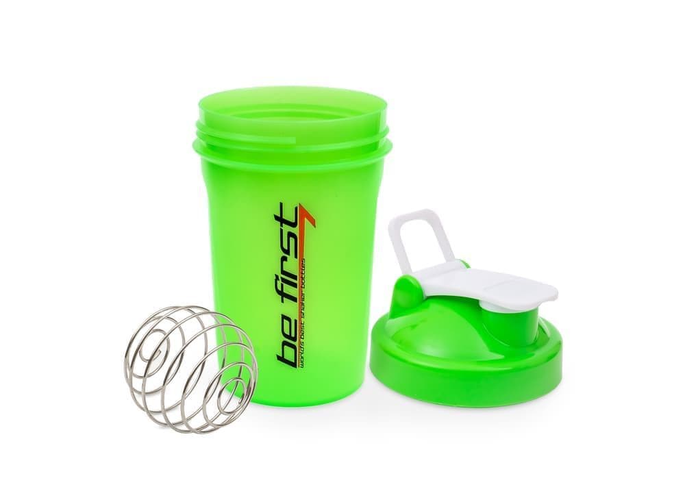 BeFirst Шейкер с шариком и держателем 400ml (Зелёный)