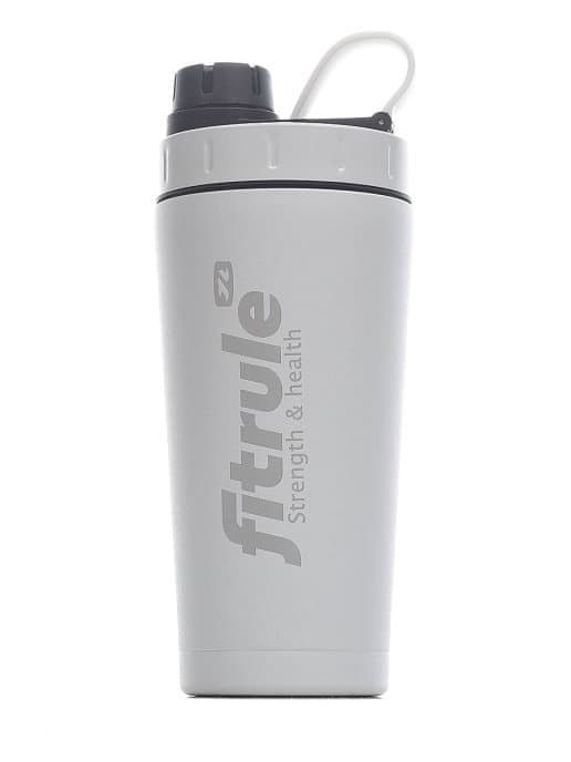 FitRule Шейкер алюминиевый с крышкой Twist 700ml (Белый)