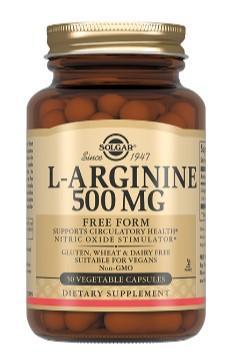Solgar L-Arginine 500mg 100 vtabs фото