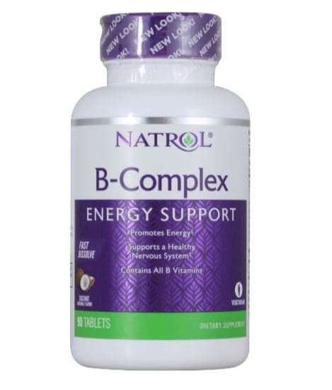 NATROL B-Complex Coconut 90 tabs фото