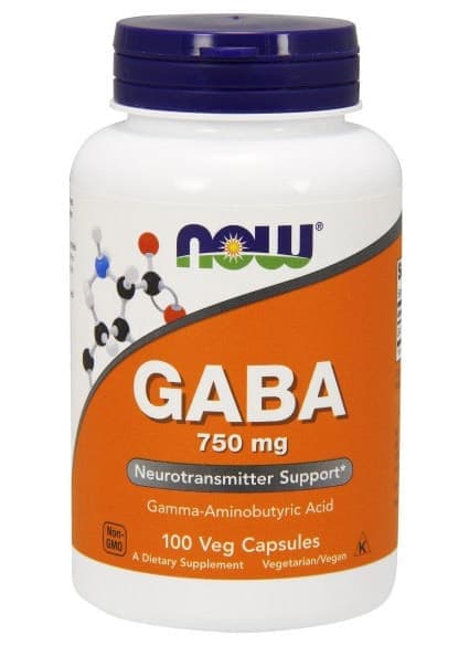 Now GABA 750 mg 100 caps фото