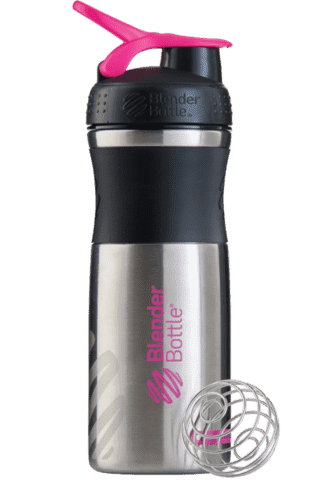BlenderBottle SportMixer Stainless 828ml Black/Pink [черный/малиновый]