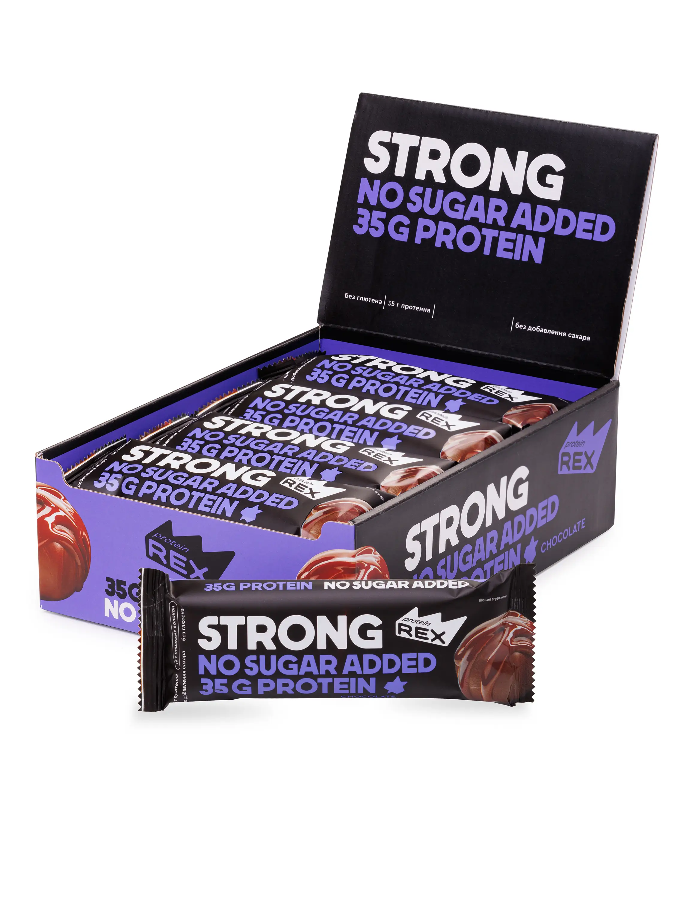 Протеиновый батончик ProteinRex Strong 100g (х12) купить недорого, заказать  с доставкой в Москве