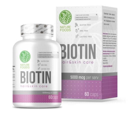 Nature Foods Biotin 5000mcg 60 caps фото