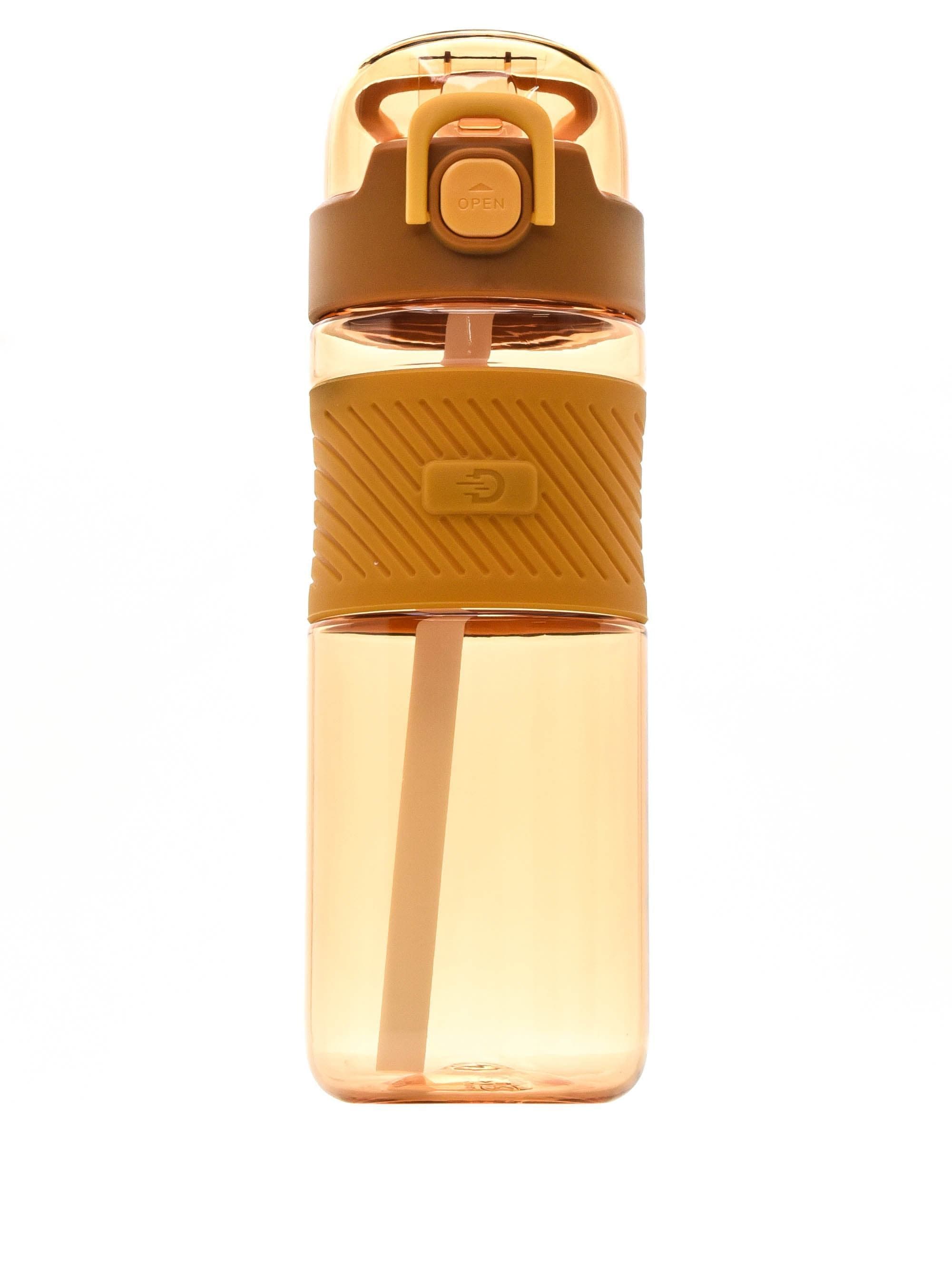 Бутылка для воды Diller DB-001 600 ml (С трубочкой) (Желтый)