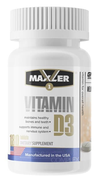 Maxler Vitamin D3 180 tabs