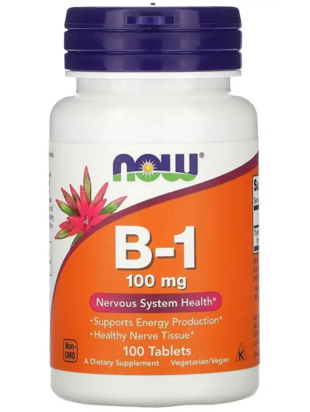 NOW B-1 100mg 100 tabs фото