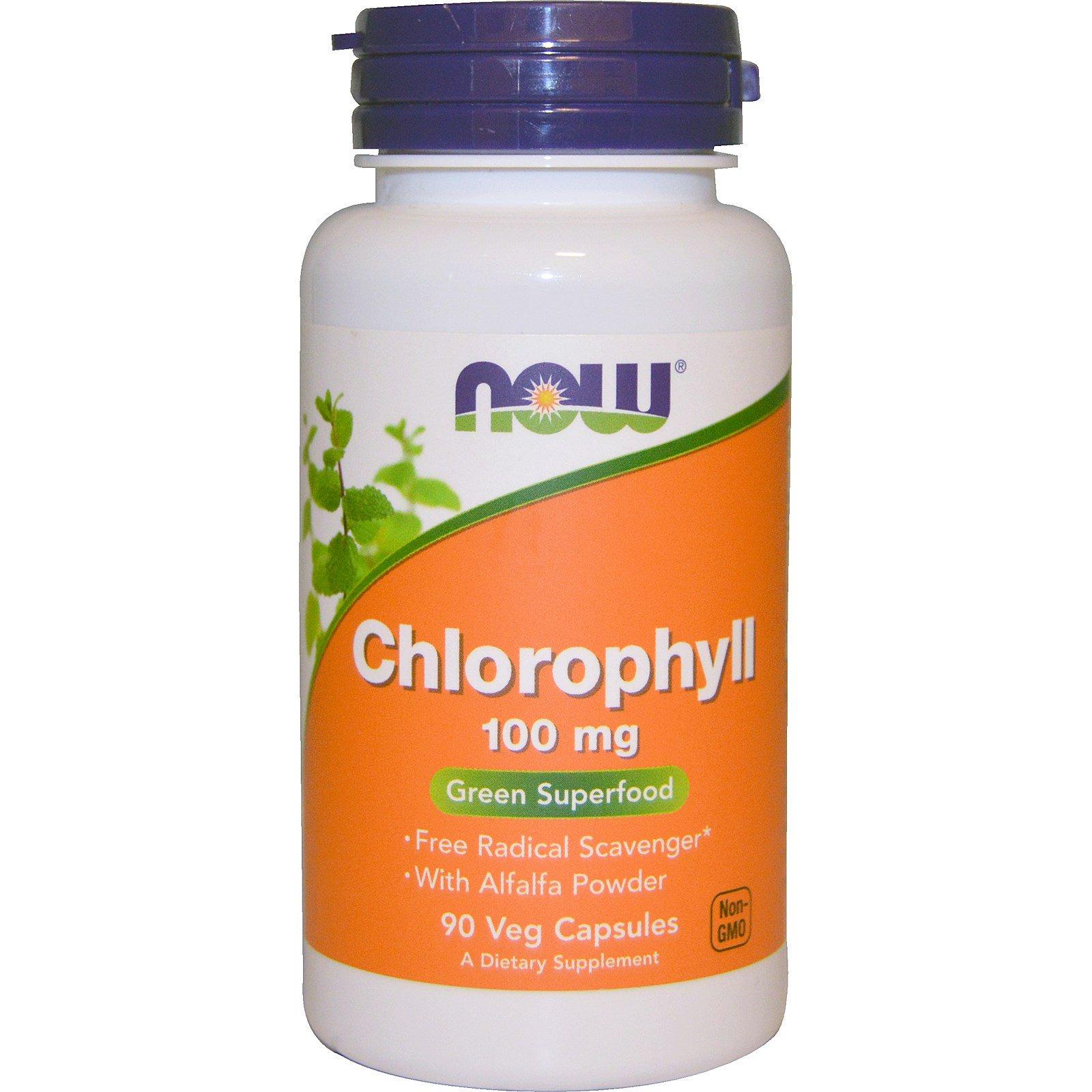NOW Chlorophyll 100mg 90 vcaps