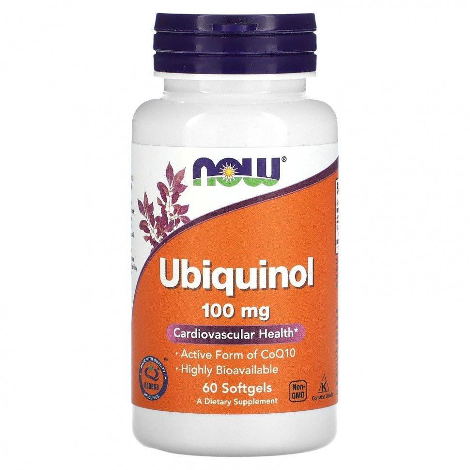 NOW Ubiquinol 100mg 60 caps фото