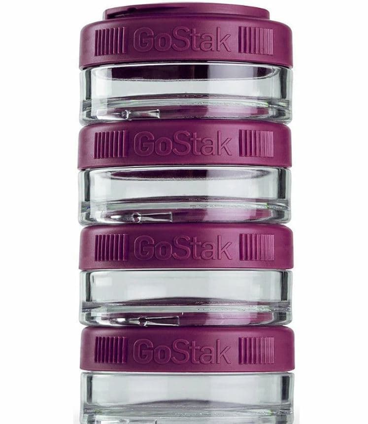 BlenderBottle GoStak (4 pack) 40 ml Plum [сливовый] фото