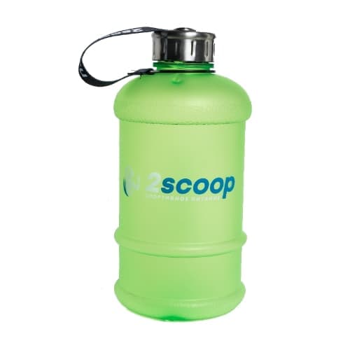 2scoop Бутыль 1.3L прорезиненный металлическая крышка (Зеленый)