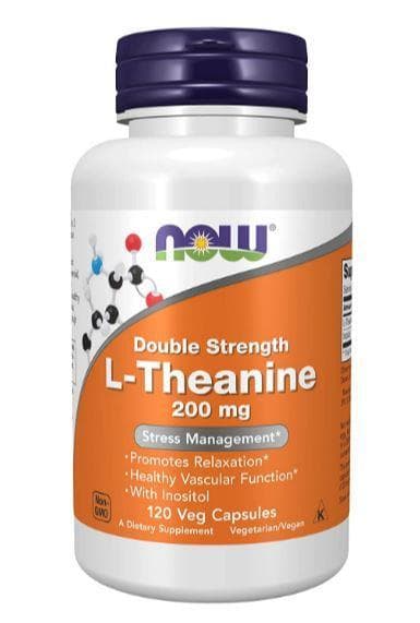 NOW Theanine 200mg 120 vcaps фото