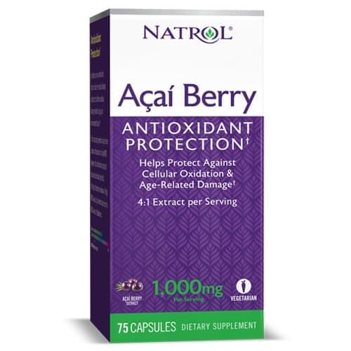 NATROL AcaiBerry 1000 mg 75 caps фото