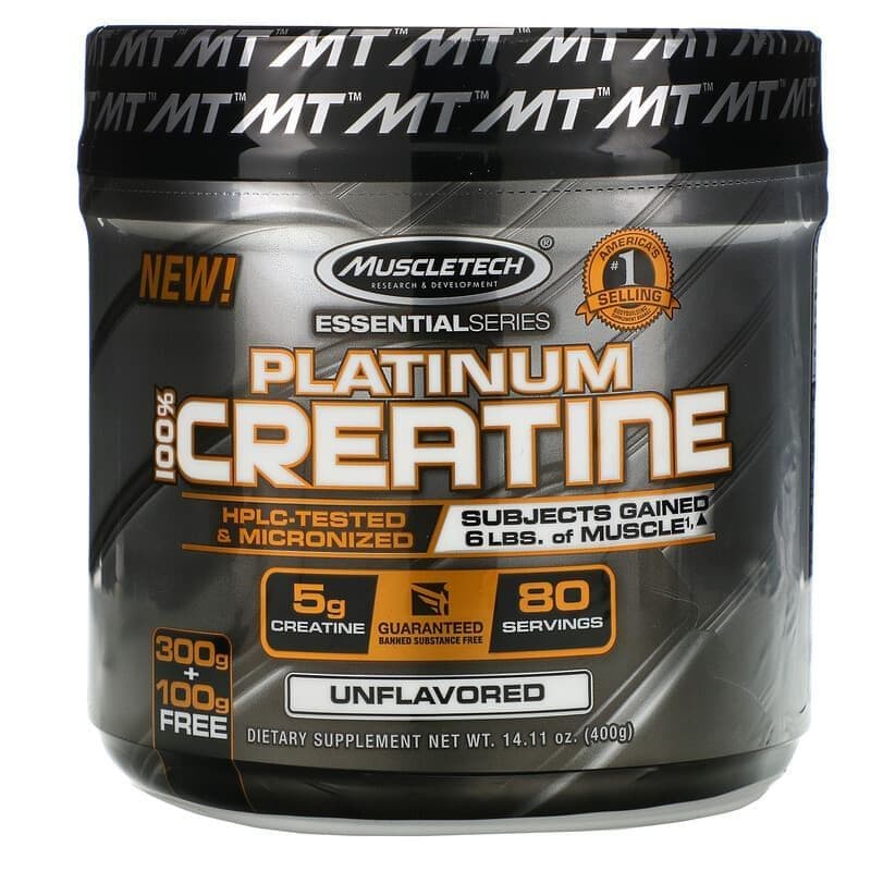 MuscleTech 100% Platinum Creatine 400g фото