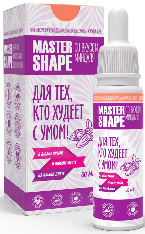 Fit Parad Заменитель Сахара Master shape жидкий со вкусом Миндаля № 28 30 ml