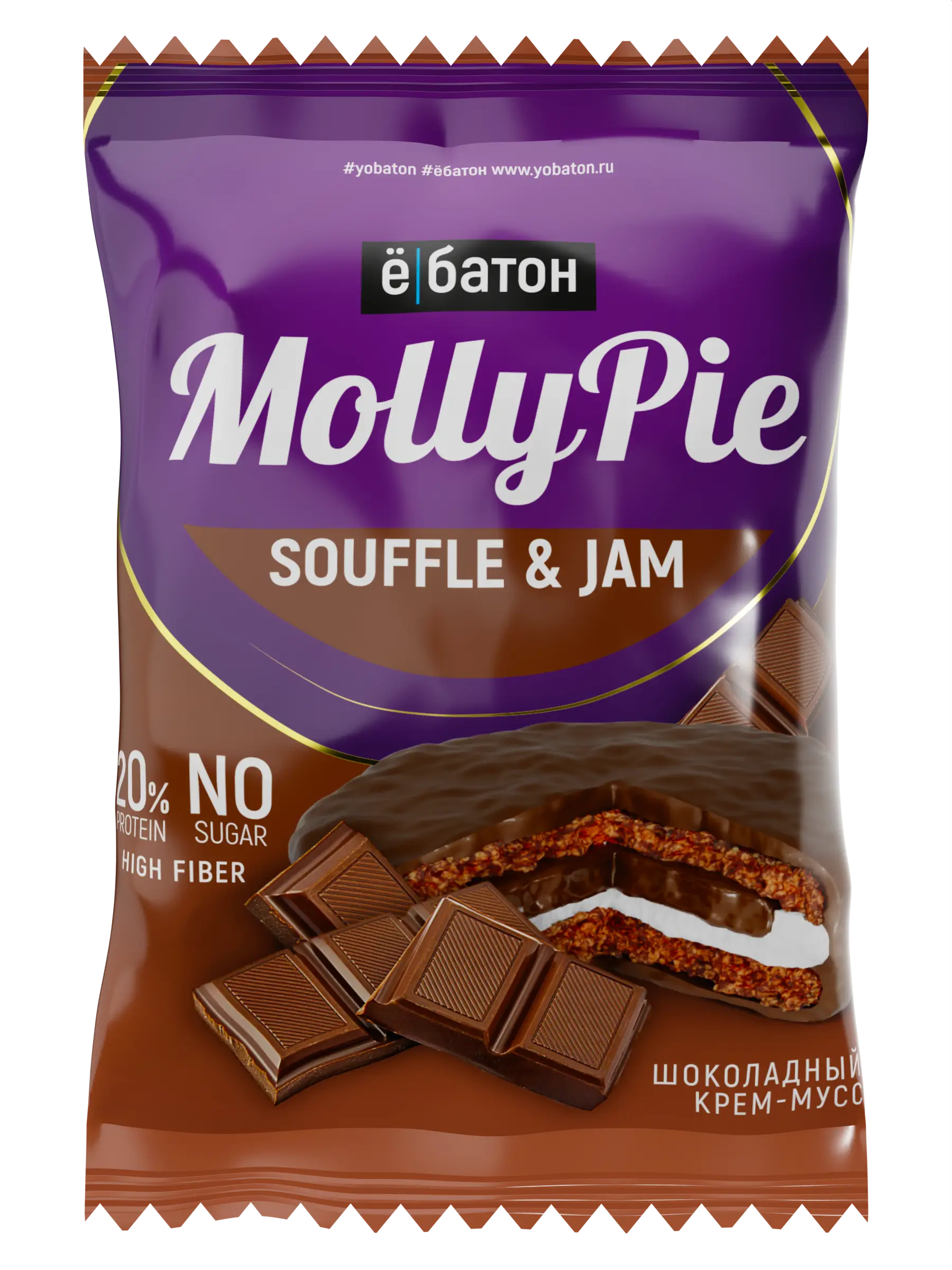 Ё/Батон Печенье Molly Pie Souffle and Jam 50g фото