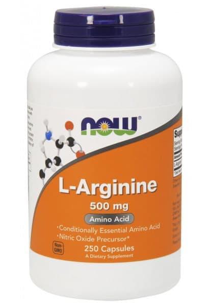 NOW L-Arginine 500mg 250 caps