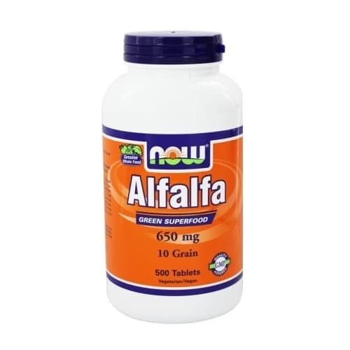 NOW ALFALFA 10 grain 500 tabs