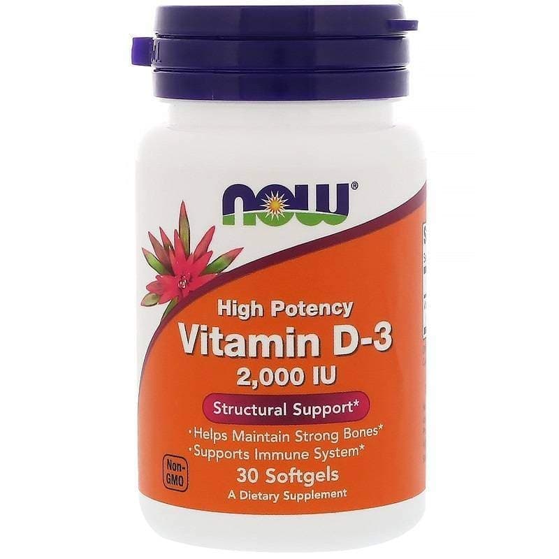 NOW Vitamin D-3 2000 30 caps