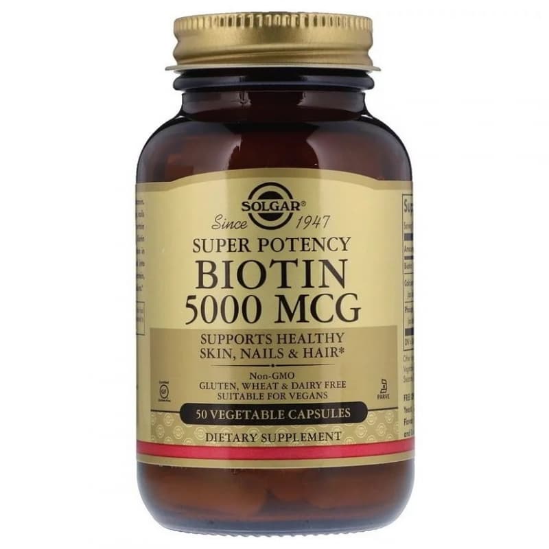 Solgar Biotin 5000 mcg 50 caps фото