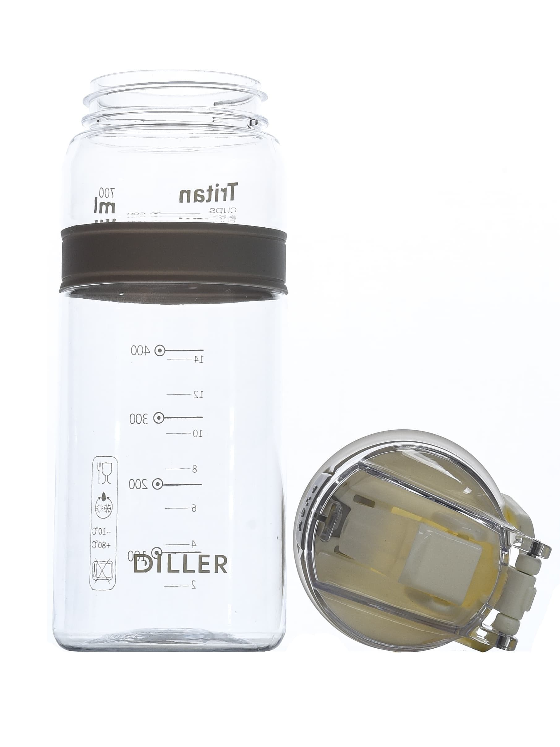 Бутылка для воды Diller D36 700 ml (Белый) фото