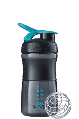 BlenderBottle SportMixer 591 ml Black/Teal [черный/морской голубой]