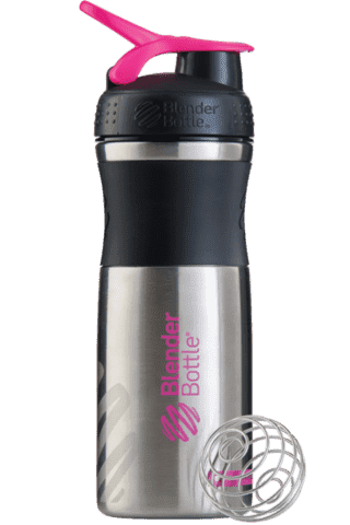 BlenderBottle SportMixer Stainless 828ml Black/Pink [черный/малиновый] фото