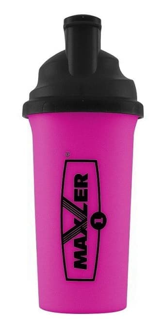 Maxler Shaker Black 700 ml - Pink - White 1 col. print
