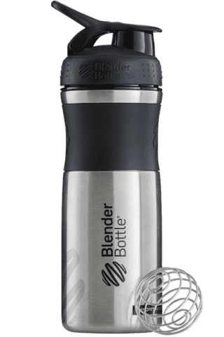 BlenderBottle SportMixer Stainless 828ml Black/black [черный/черный] фото