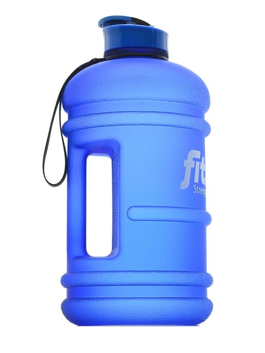 FitRule Бутыль прорезиненная крышка щелчок 2,2L (Синяя) фото