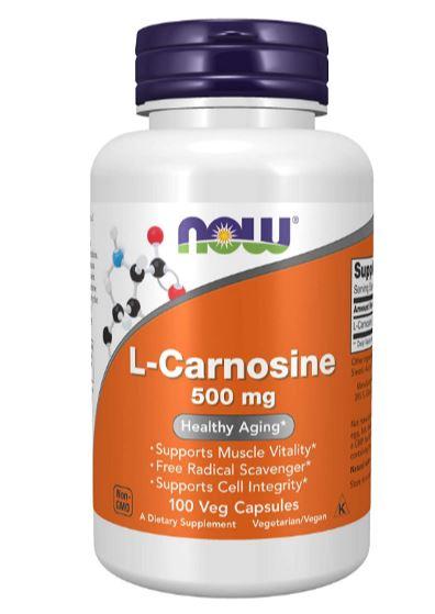 NOW Carnosine 500mg 100 vcaps