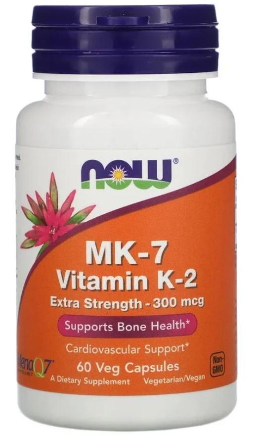 NOW Vitamin K-2 (MK7) 300 mcg 60 vcaps