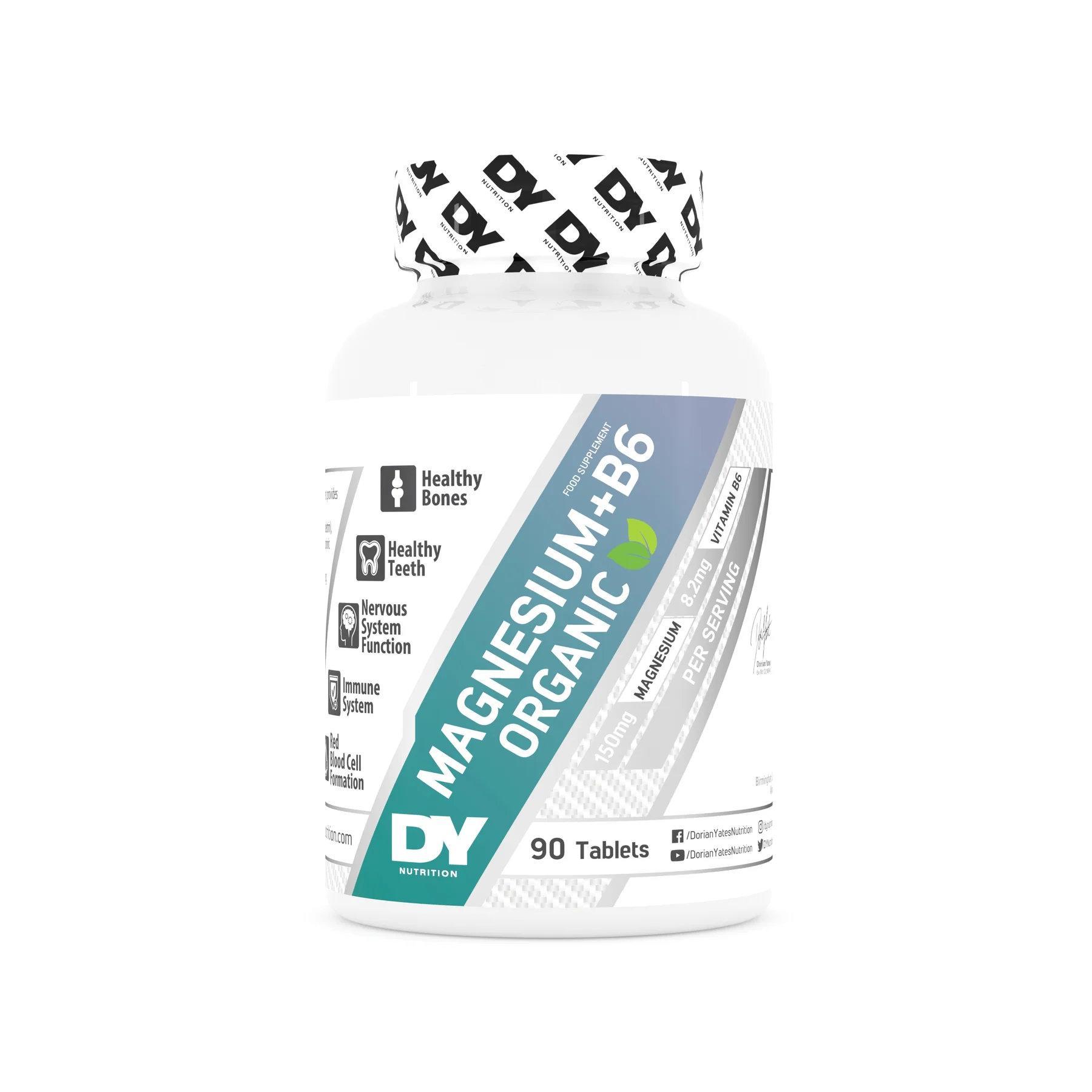 Dorian Yates Nutrition Magnesium+B6 Organic 90 tabs фото