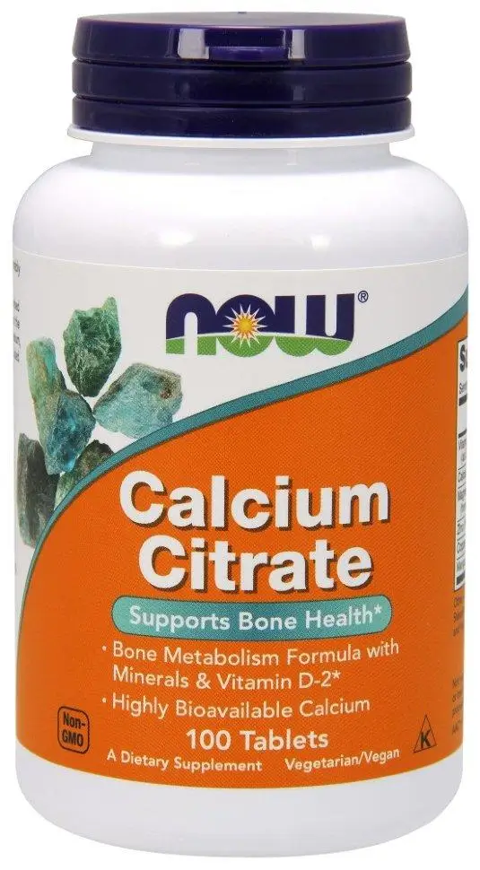 NOW Calcium Citrate With Minerals 100 tabs фото