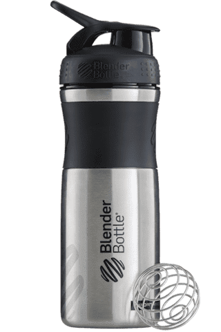BlenderBottle SportMixer Stainless 828ml Black/black [черный/черный]