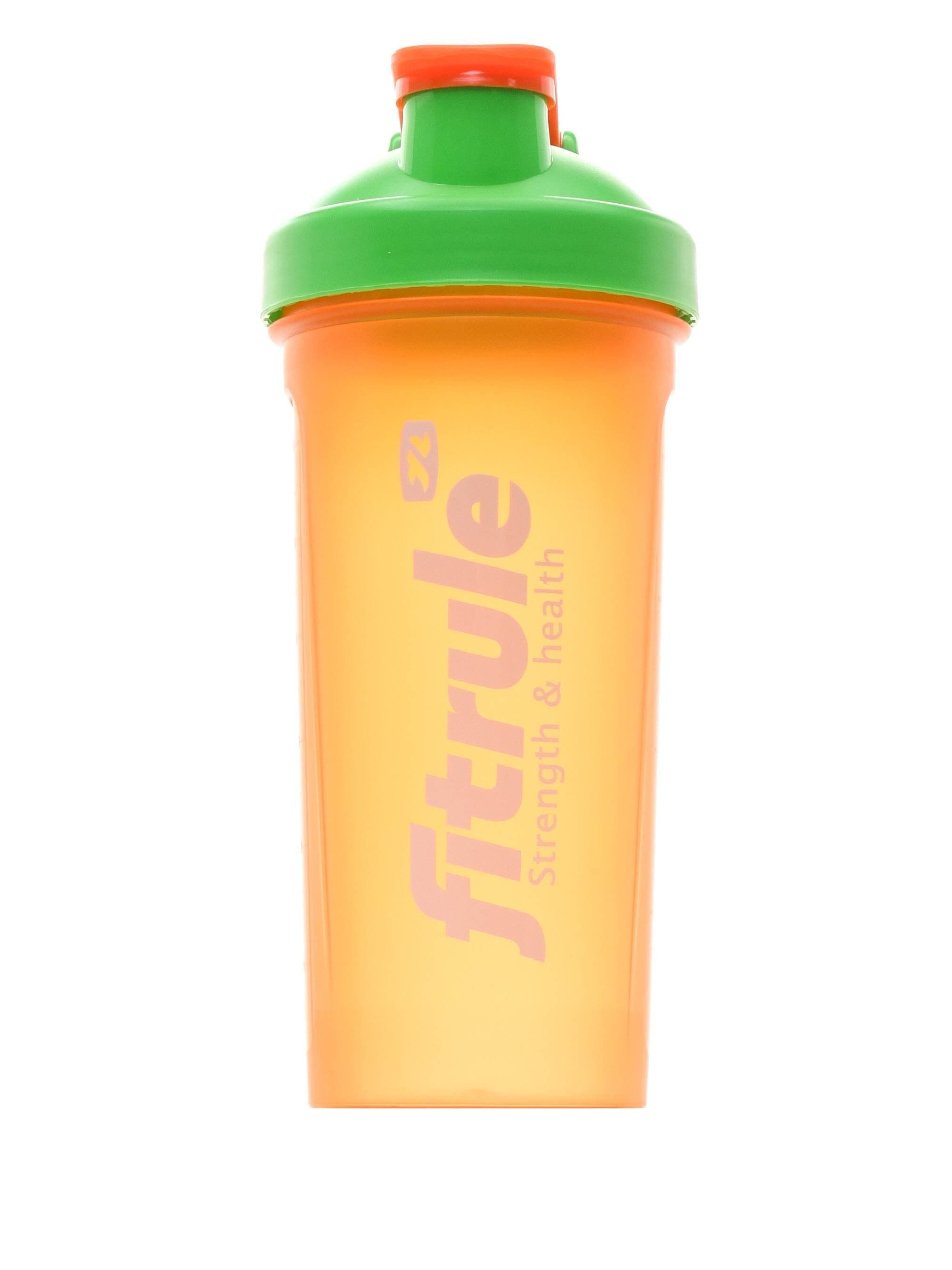 FitRule Шейкер классический (оранжевый+зеленая крышка)