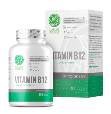 Nature Foods Vitamin B12 100 caps фото