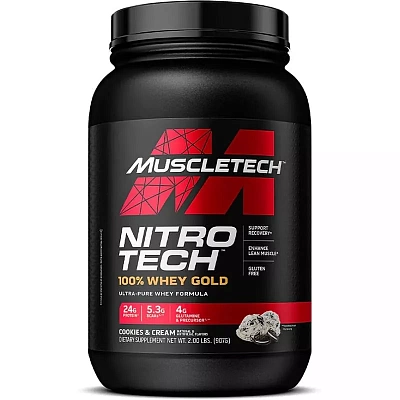 Протеин MuscleTech Nitro-Tech Nitro-Tech Whey Gold Isolate 907g купить ...